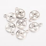 10 stuks - Muntje zilverkleur 15mm - #215337