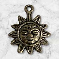 10st - metalen bedel Zon - #467593