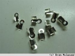 20stuks - Zilverkleurige veterklem 3x6mm - #43