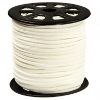 5 meter Witte suede Veter - #75631