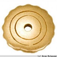 5 stuks - Planet Earth Bronskleurig Schijf 20mm - #6774