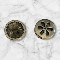 5 stuks - Schuifbedel rond bloem 18mm - #467601