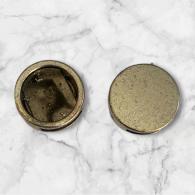 5 stuks - Schuifbedel rond plat - 12mm - #467599