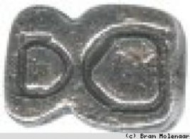 5stuks - Ant. zilver metaalkraal 2415) - #11182