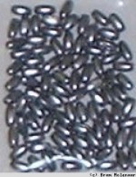 Acryl rijsteparels Zilver 6*3mm - 5x 100st - #17859