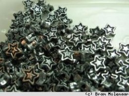 Bali metaal sterretje  6mm - 100 stuks - #15980