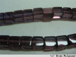 BB Blokje 6mm light Amethyst - 50Stuks - #81780