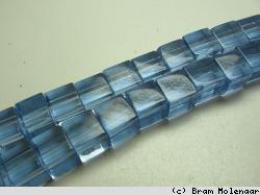 BB blokje geslepen Blauw 4mm - 75 stuks - #13797