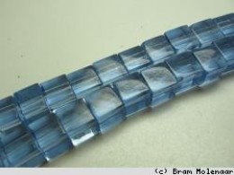BB blokje geslepen Blauw 6mm - 50 stuks - #18290