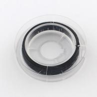 Beading wire zwart 0,45mm - 10 meter - staaldraad - #441163