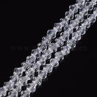 Bicones Crystal 6mm per streng van 44-47st - #6075