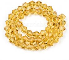 Bicones goud 4mm per streng - #492249