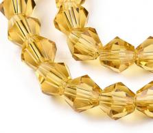 Bicones goud 4mm per streng - #492249