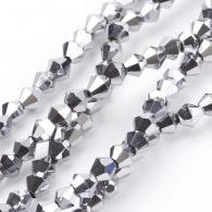 Bicones Zilverkleur 4mm - 118st - #215575