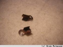 Bronzen veterklem 8x4mm - 100stuks - #197