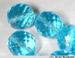 Facetkralen Aqua 14mm - #5802