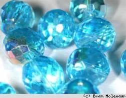 Facetkralen Aqua AB 14mm - #5808