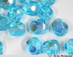 Facetkralen Aqua AB 4mm - 150 stuks - #5803