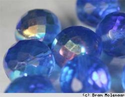 Facetkralen Donkerblauw AB 6mm - #5876
