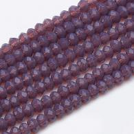 Facetkralen rondell Amethyst 8*6mm - Per 35 stuks - #492243