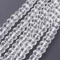 Facetkralen rondell Crystal  6*8mm - per streng 72st - #10581
