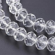 Facetkralen rondell Crystal  6*8mm - per streng 72st - #10581