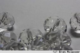 Facetkralen rondell Crystal 8*10mm - per 30 stuks - #10582