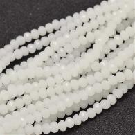 Facetkralen rondell Smoke white 4*3mm - 139st - #215569