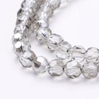 Facetkralen rondell zilverkleur 4*3mm - 139st - #215572
