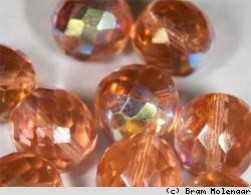 Facetkralen Topaz AB 12mm - 25 stuks - #5891