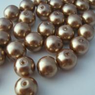 Glasparels goudbruin 4mm - per 216 stuks - #82698