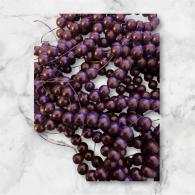 Glasparels per streng, matte paars , 8 ~ 9mm, Hole: 1 mm; over 105pcs / strand, 31.4&amp;quot; - #520782