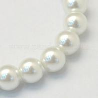 Glasparels wit 12mm per streng - #492267