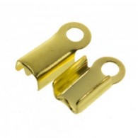 Goudkleurige veterklem 5x10mm - per 50 stuks verpakt - #217