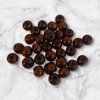 Houtenkraal bruin - 8mm bolletje per zakje van 100st - #520780