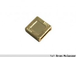 Joliestyle Goudkleur vierkant 13x13mm - #6148