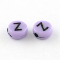 Kinderkralen alfabet letters pastel tinten 7mm- 20gram - ongeveer 125 stuks - #189989