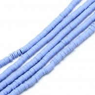Klei kralen blauw string 6x1mm - 380-400stuks - #189981