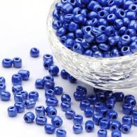 Luster blauwe Rocailles 3mm per 50gram - #132265
