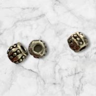 Metalen kralen zilver tube 20st - #487400
