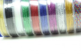 Metallic cord Blauw - 10 meter - #20695