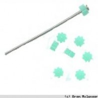 Nietstift stopper aqua - per 100stuks - #17017