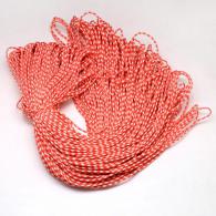 Oranje/Wit paracord 2mm - per 5 meter verpakt - #77343