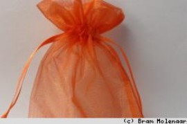 Organza oranje-zakje- 0,9x14cm - #15283