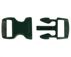 Paracord Buckle zwart 29x15mm - Per 5 stuks - #69640