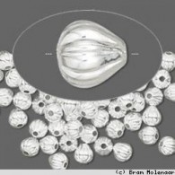 Per 10 stuks -- Metalenkralen peer 5mm - #14768