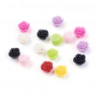 Resin kralen bloem/roze kralen- 20 stuks - 6mm - #189993