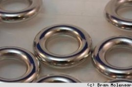 Ring zilverkleur - 20 stuks - #14269
