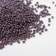 Rocailles, Gesloten Kleuren Lustered, Ronde, IndianRed, 4mm, Hole: 1,5 mm; ongeveer 450pcs / 50 gramm - #217382