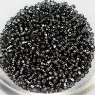 Rocailles silverlined grijs 4mm- 100 gram - #18759